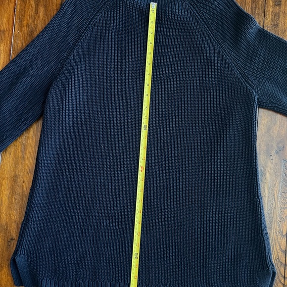 Talbots Womens Navy Blue Tunic Sweater - Picture 3 of 6